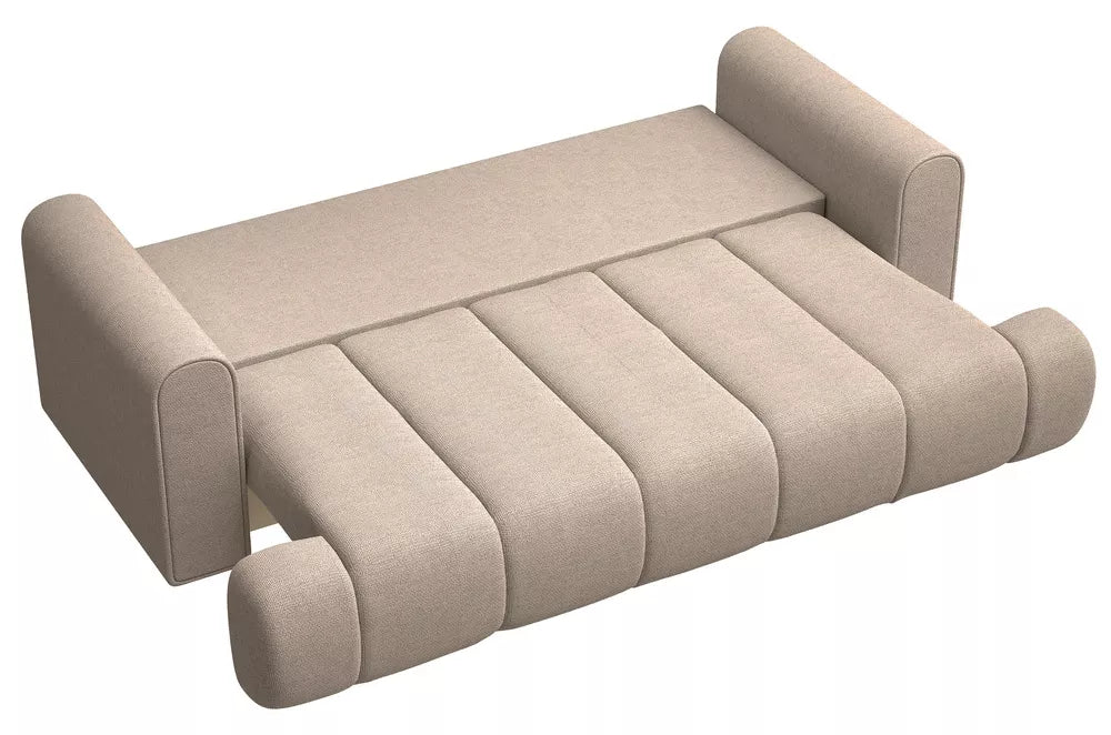 Trivietė sofa Dandelino, smėlinė