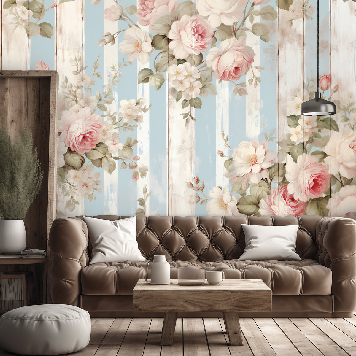 Fototapetai, Shabby Chic gėlės