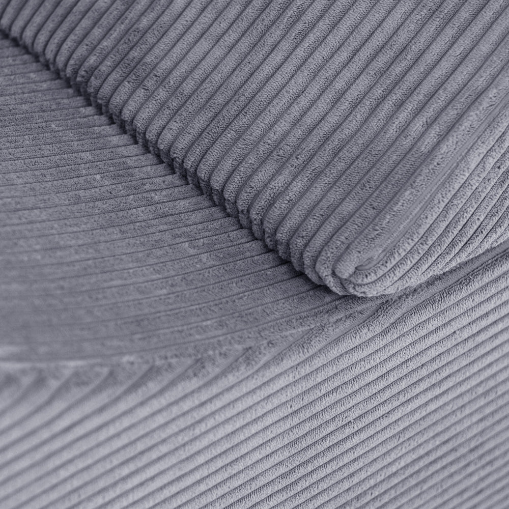 Išskleidžiamas Šezlongas Plush Nest 145×35×45 cm, pilka, velvetas