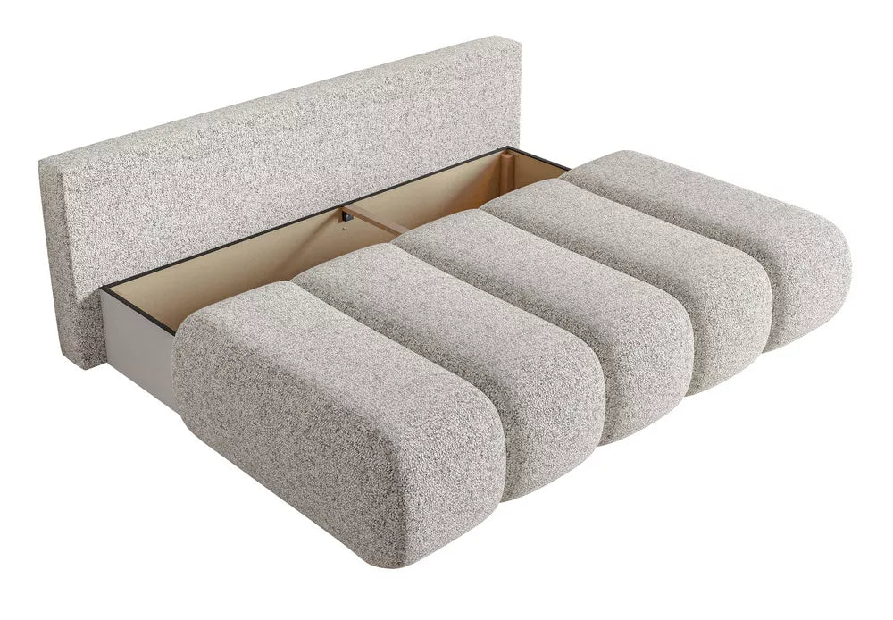 Tritvietė sofa Dandelino Mini, smėlinė