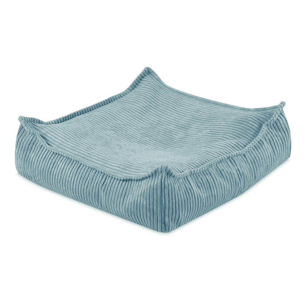 Pufas Plush Nest 60×60 cm, mėlyna, premium velvetas