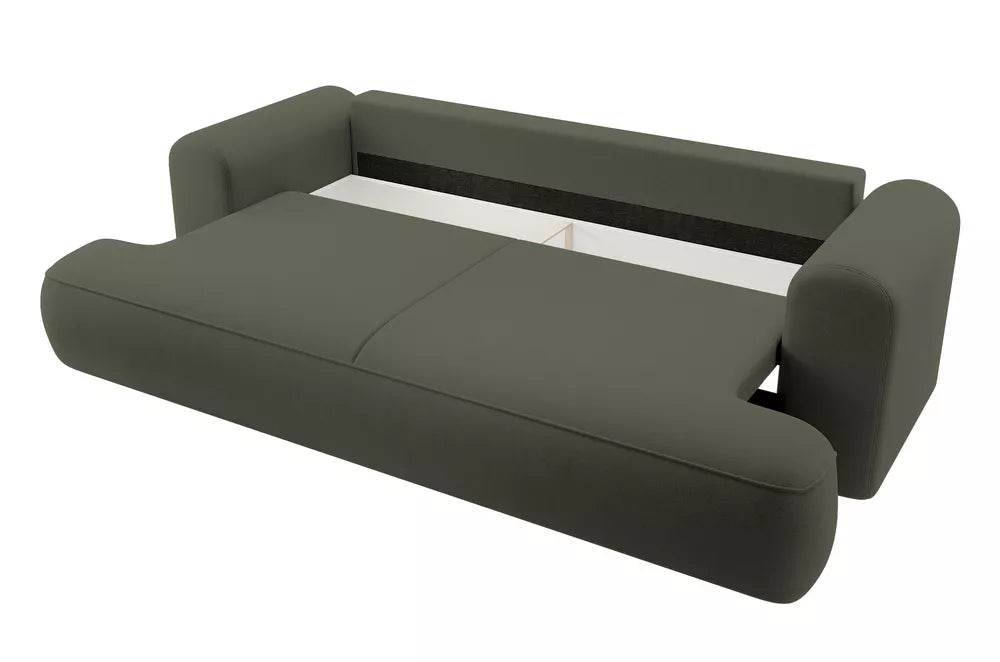 Trivietė sofa Ovo, alyvuogių spalvos