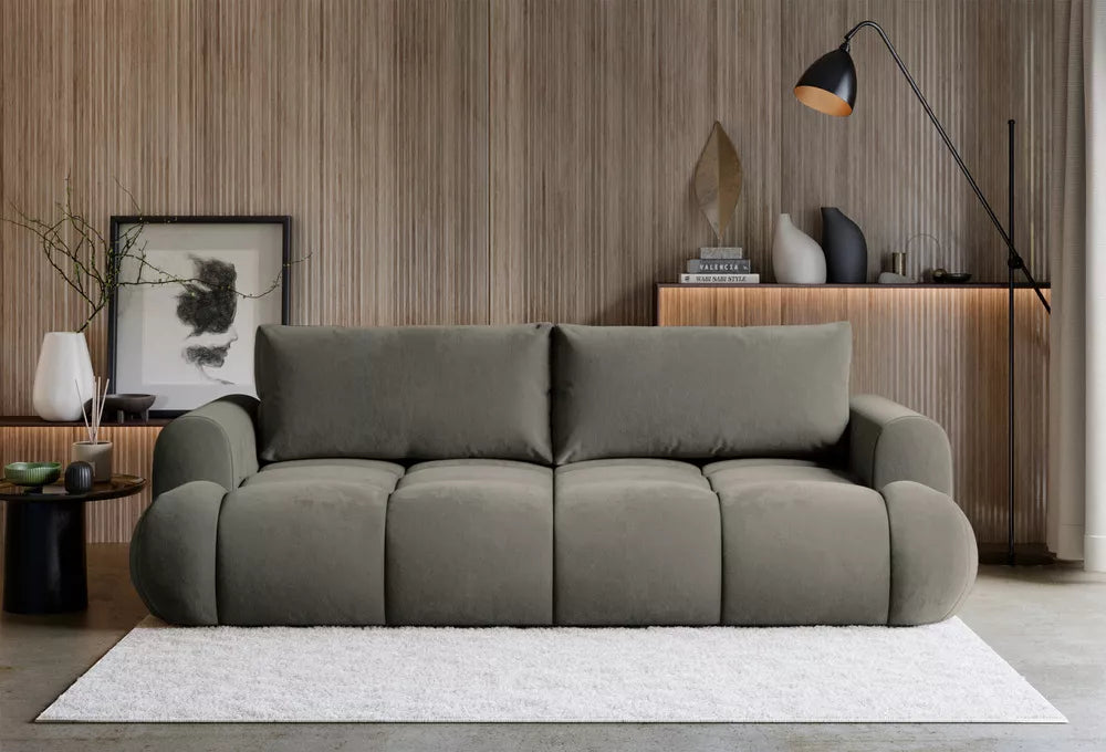 Trivietė sofa Ombo Doce, tamsiai smėlinė