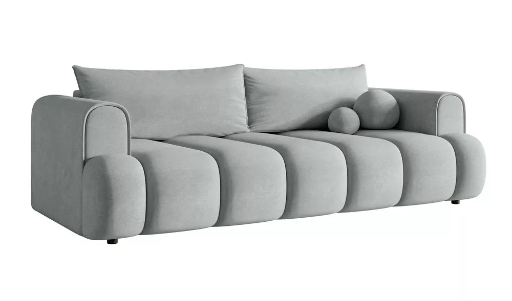 Trivietė sofa Dandelino, šviesiai pilka