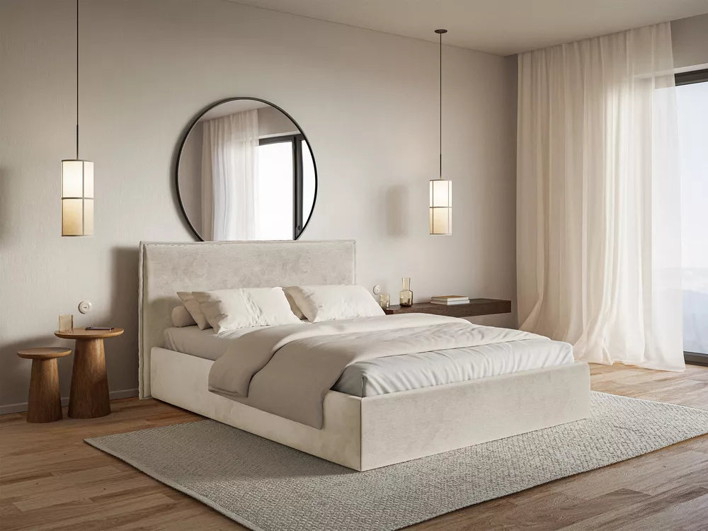 Lova Softie Slim, smėlinė, 140x200 cm