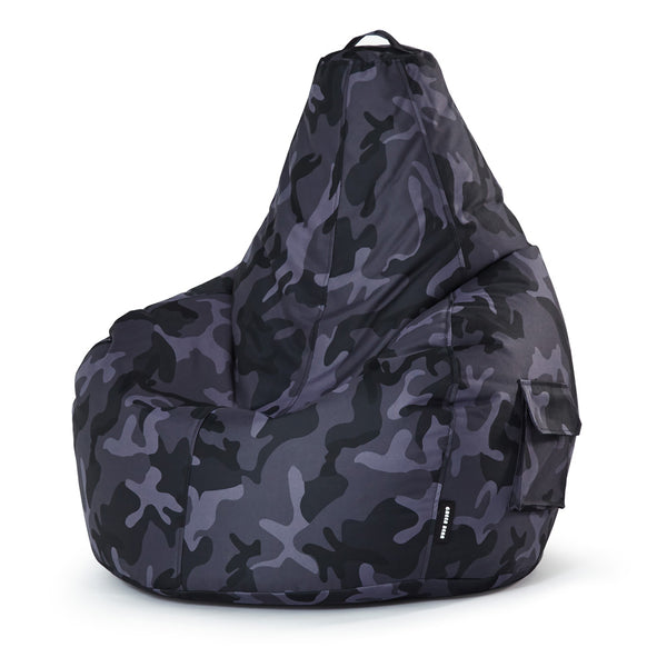 Lauko Sėdmaišis Cozy Black Camouflage