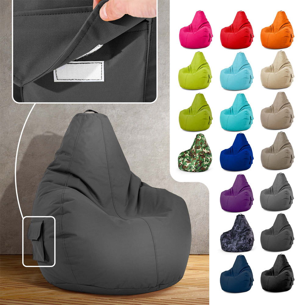 Lauko Sėdmaišis Cozy Graphite Grey