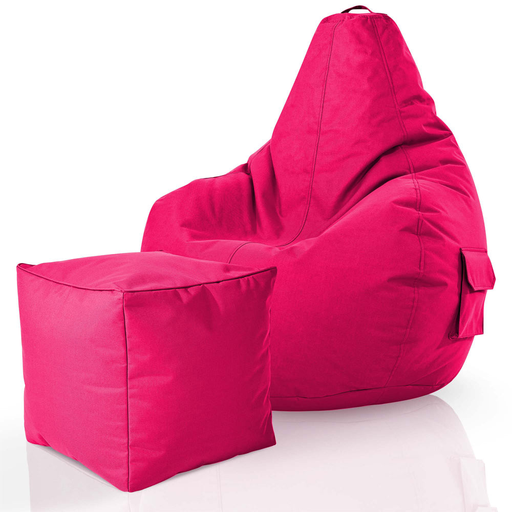 Lauko Sėdmaišių Komplektas Cozy ir Cube Pink