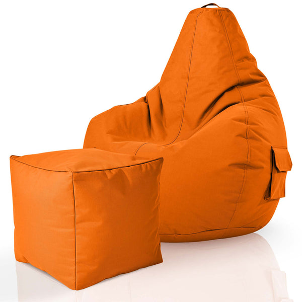 Lauko Sėdmaišių Komplektas Cozy ir Cube Orange