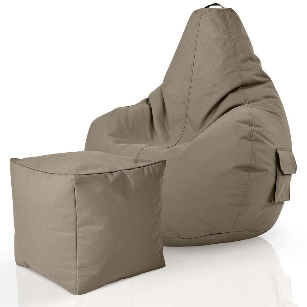 Lauko Sėdmaišių Komplektas Cozy ir Cube Khaki