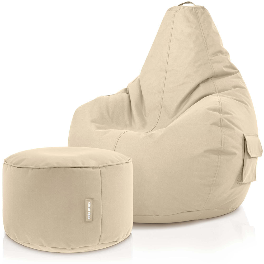 Lauko Sėdmaišių Komplektas Cozy ir Stay Beige