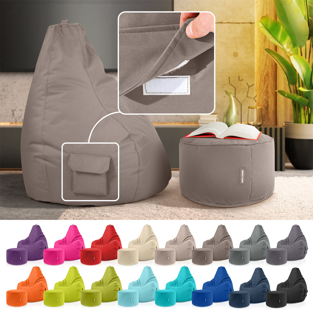 Lauko Sėdmaišių Komplektas Cozy ir Stay Khaki