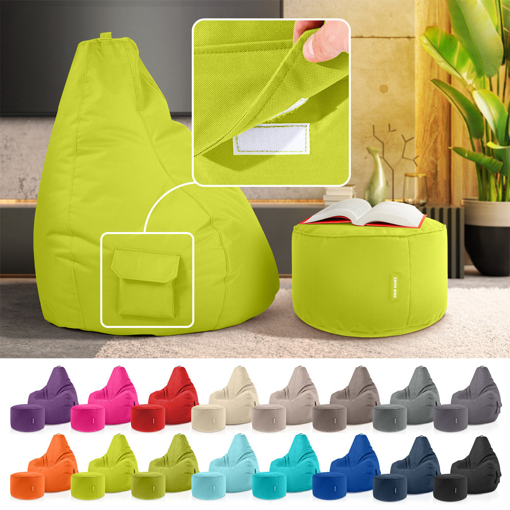 Lauko Sėdmaišių Komplektas Cozy ir Stay Light Green