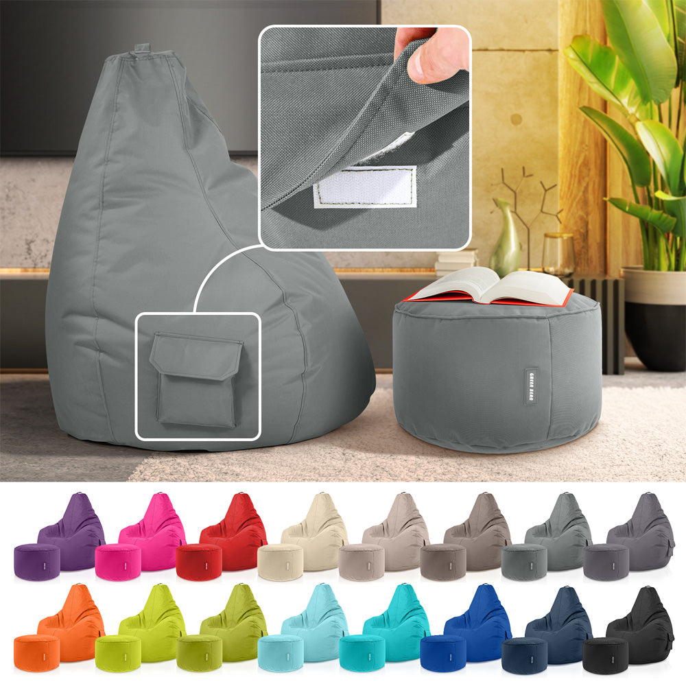 Lauko Sėdmaišių Komplektas Cozy ir Stay Grey