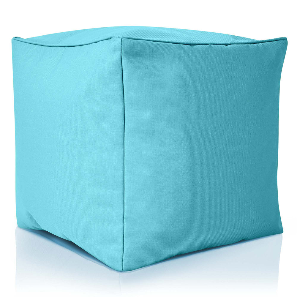 Lauko Pufas Cube Aquamarine