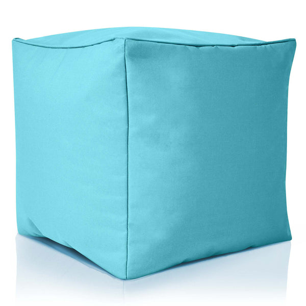 Lauko Pufas Cube Aquamarine