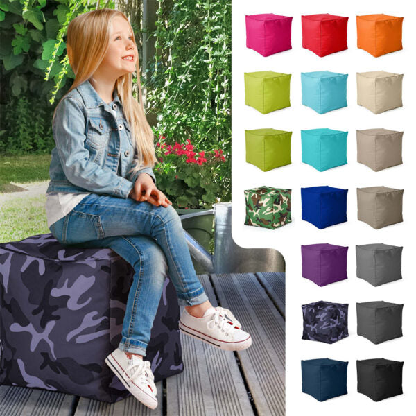 Lauko Pufas Cube Black Camouflage