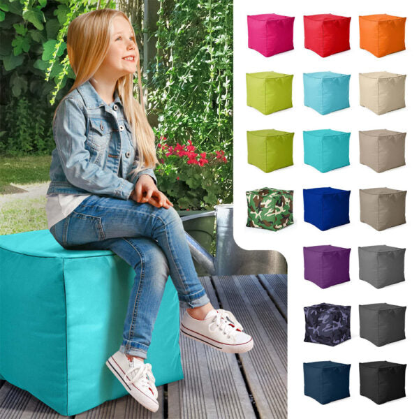 Lauko Pufas Cube Turquoise