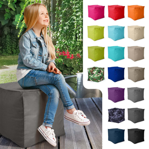 Lauko Pufas Cube Grey