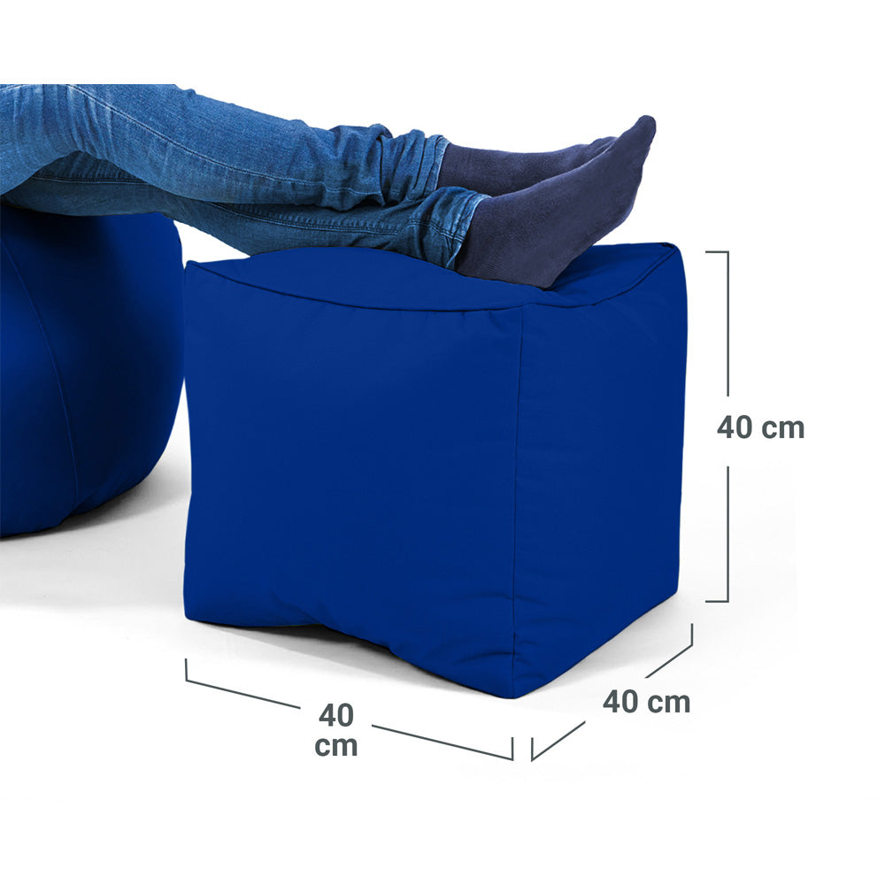 Lauko Pufas Cube Blue