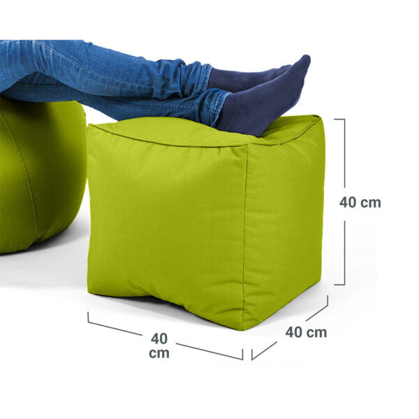 Lauko Pufas Cube Green