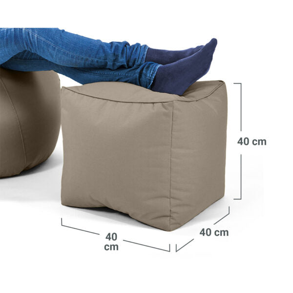 Lauko Pufas Cube Khaki