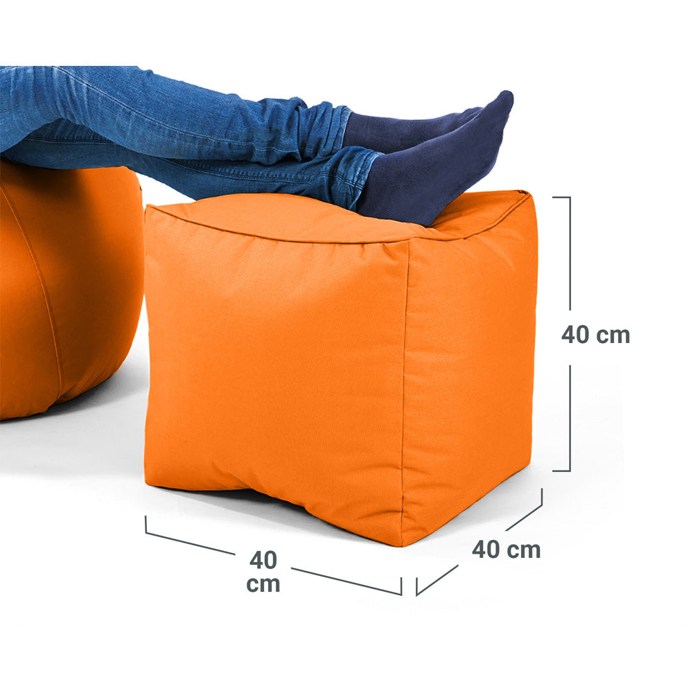 Lauko Pufas Cube Orange