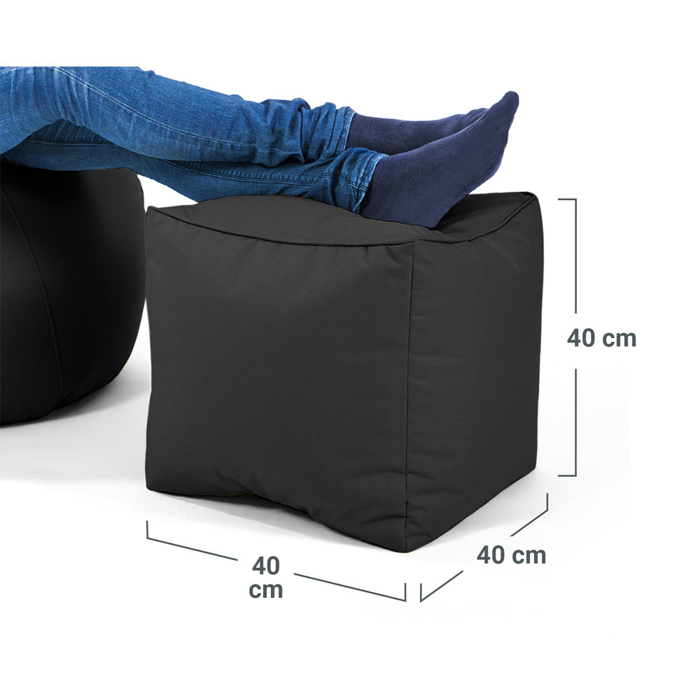 Lauko Pufas Cube Black