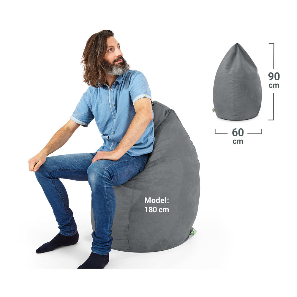 Sėdmaišis Drop Grey