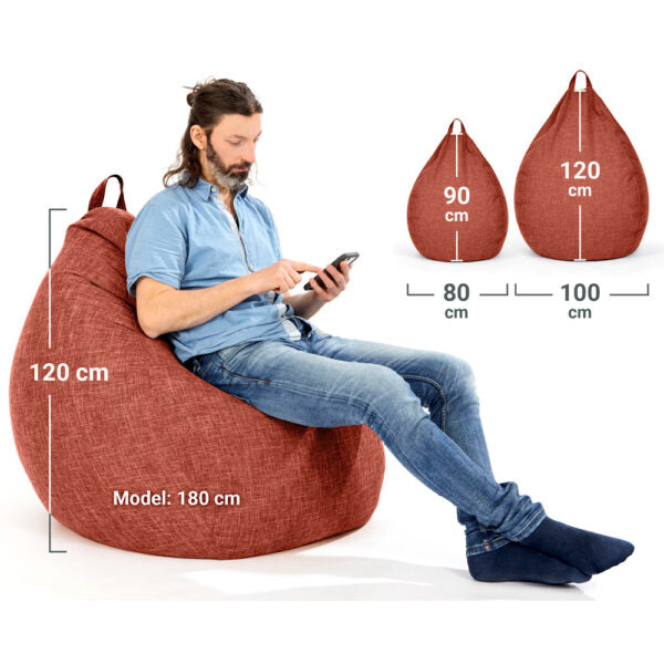 Sėdmaišis Home Linen L Red