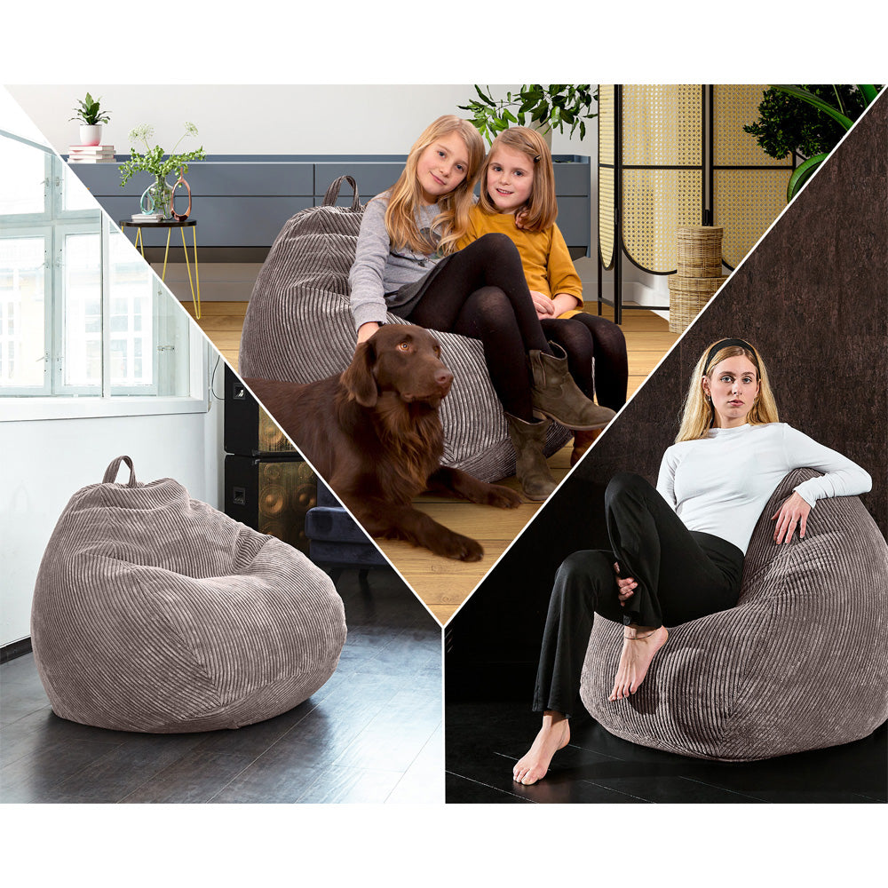 Sėdmaišis Scoop Indoor Grey