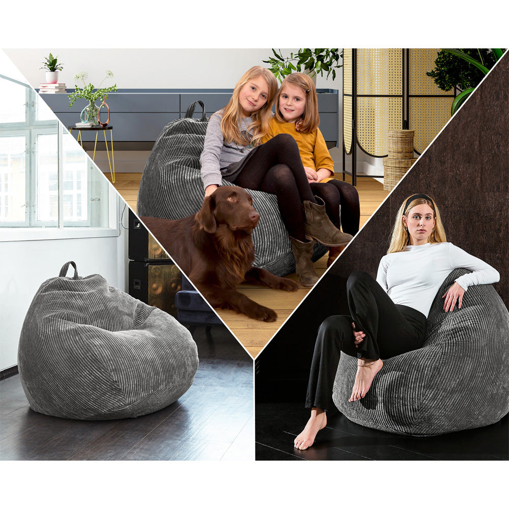 Sėdmaišis Scoop Indoor Dark Grey