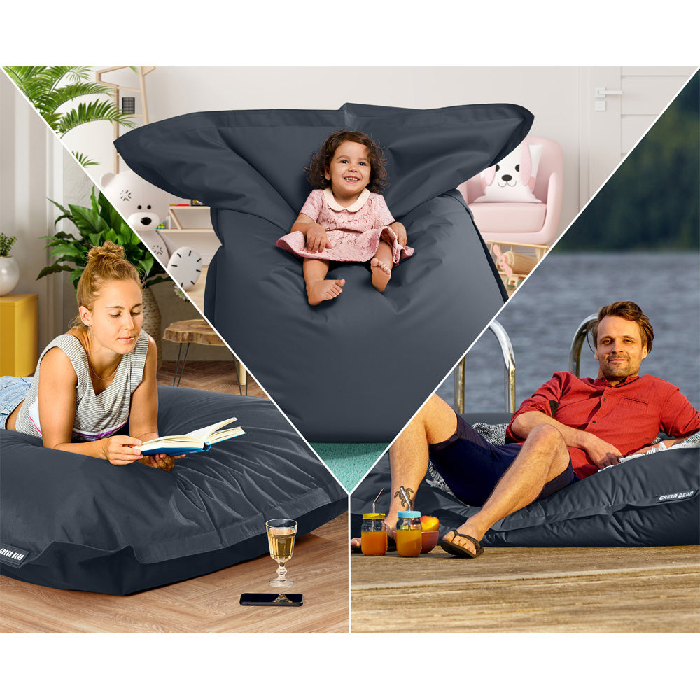 Lauko Sėdmaišis Square Outdoor XXL Dark Grey