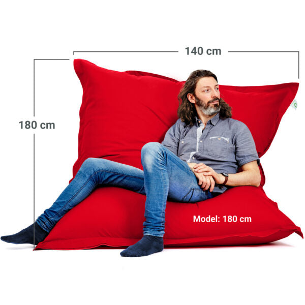 Sėdmaišis Square Indoor XXL Red