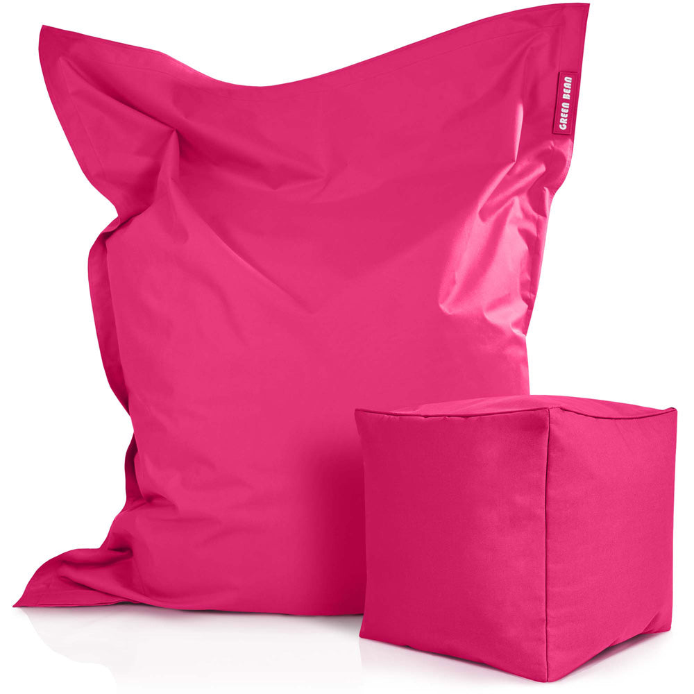 Lauko Sėdmaišių Komplektas Square XXL ir Cube Pink