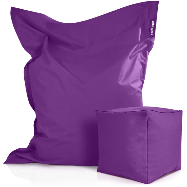 Lauko Sėdmaišių Komplektas Square XXL ir Cube Purple