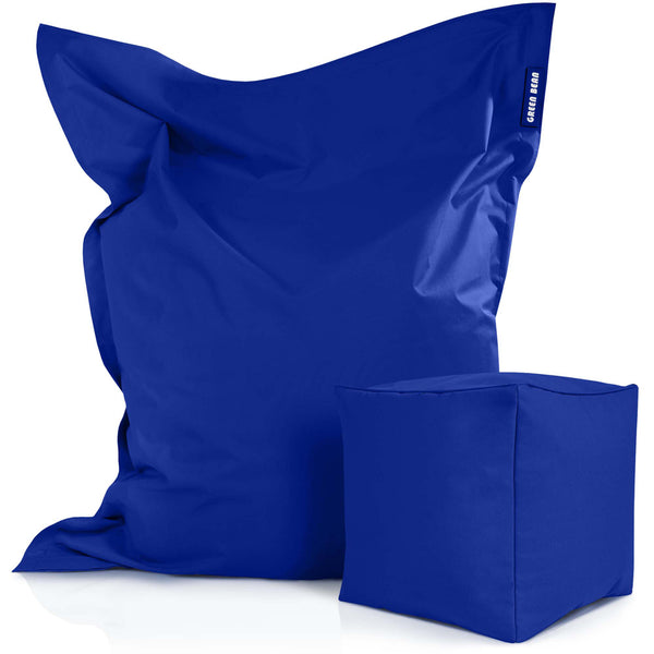 Lauko Sėdmaišių Komplektas Square XXL ir Cube Blue