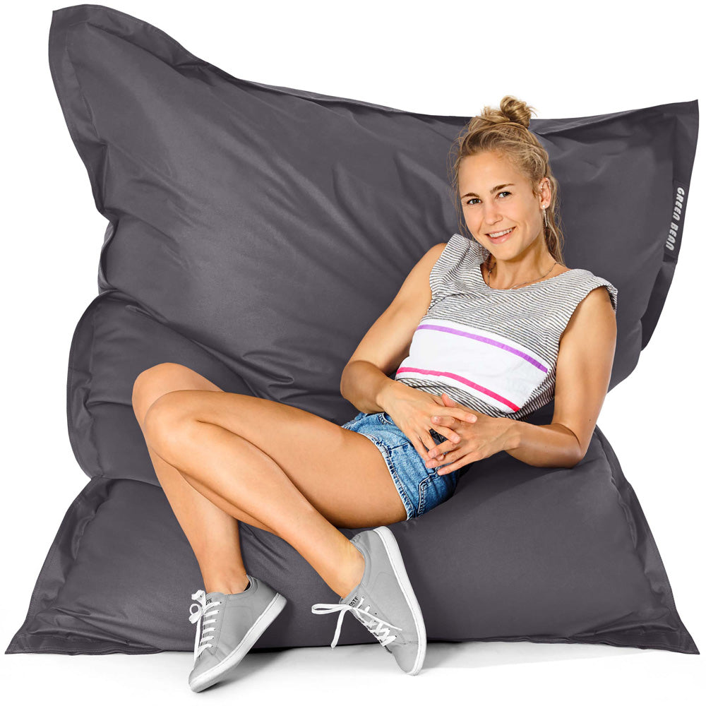 Lauko Sėdmaišis Square Outdoor XXL Graphite Grey