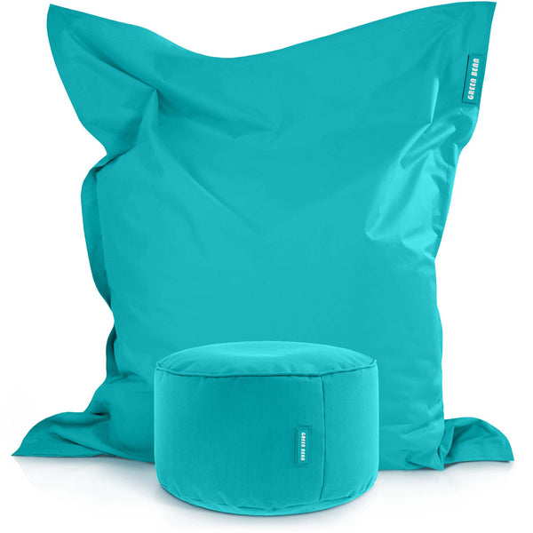 Lauko Sėdmaišių Komplektas Square XXL ir Stay Turquoise