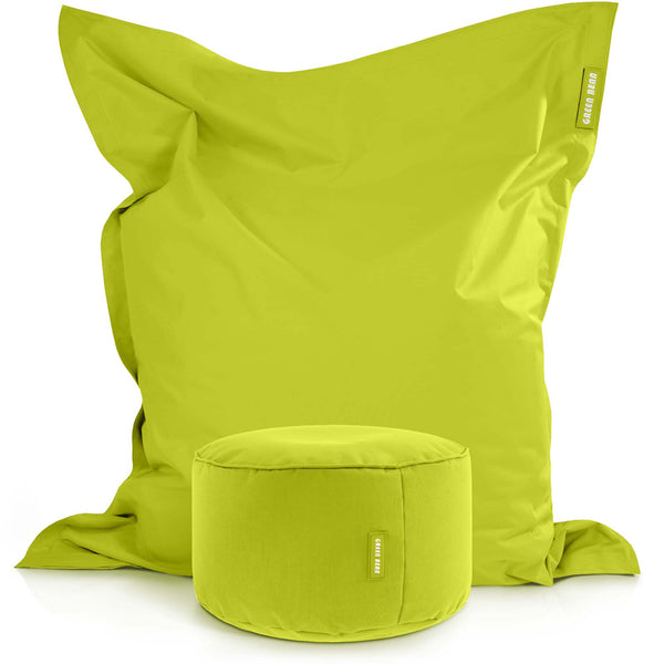 Lauko Sėdmaišių Komplektas Square XXL ir Stay Light Green