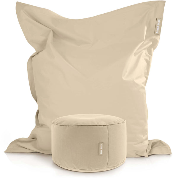 Lauko Sėdmaišių Komplektas Square XXL ir Stay Beige