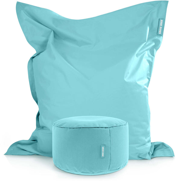 Lauko Sėdmaišių Komplektas Square XXL ir Stay Aquamarine