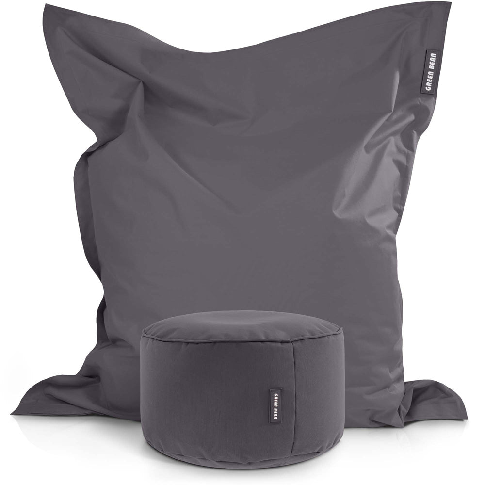 Lauko Sėdmaišių Komplektas Square XXL ir Stay Graphite Grey