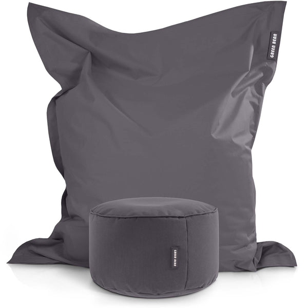 Lauko Sėdmaišių Komplektas Square XXL ir Stay Graphite Grey