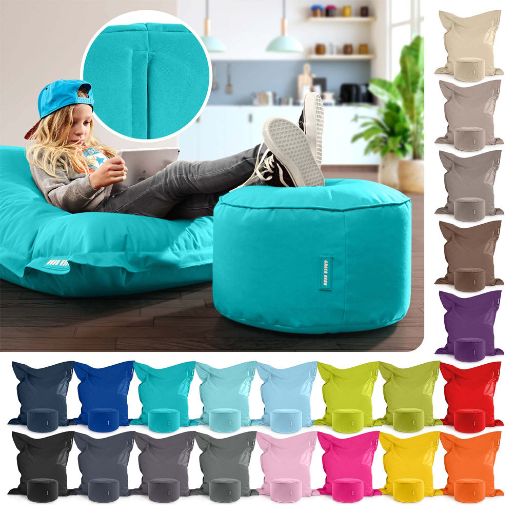 Lauko Sėdmaišių Komplektas Square XXL ir Stay Turquoise