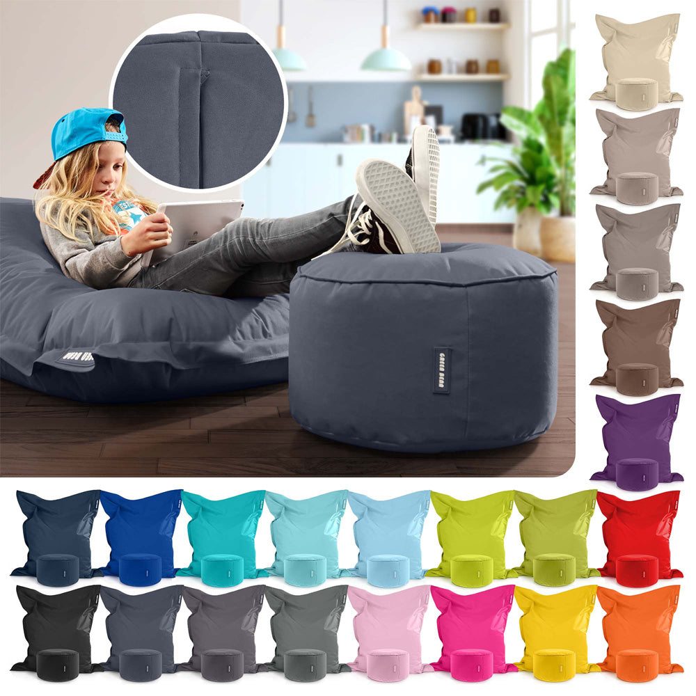 Lauko Sėdmaišių Komplektas Square XXL ir Stay Dark Grey
