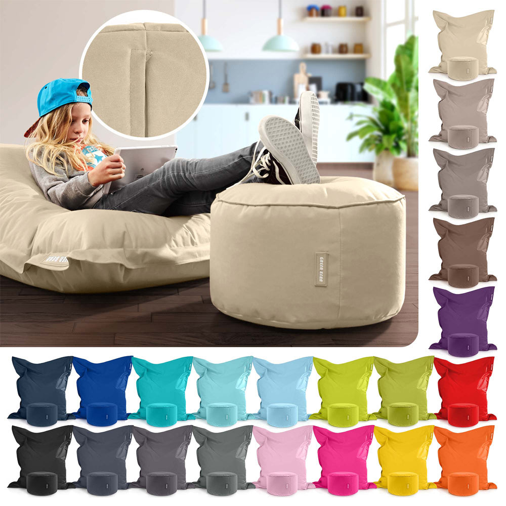 Lauko Sėdmaišių Komplektas Square XXL ir Stay Beige