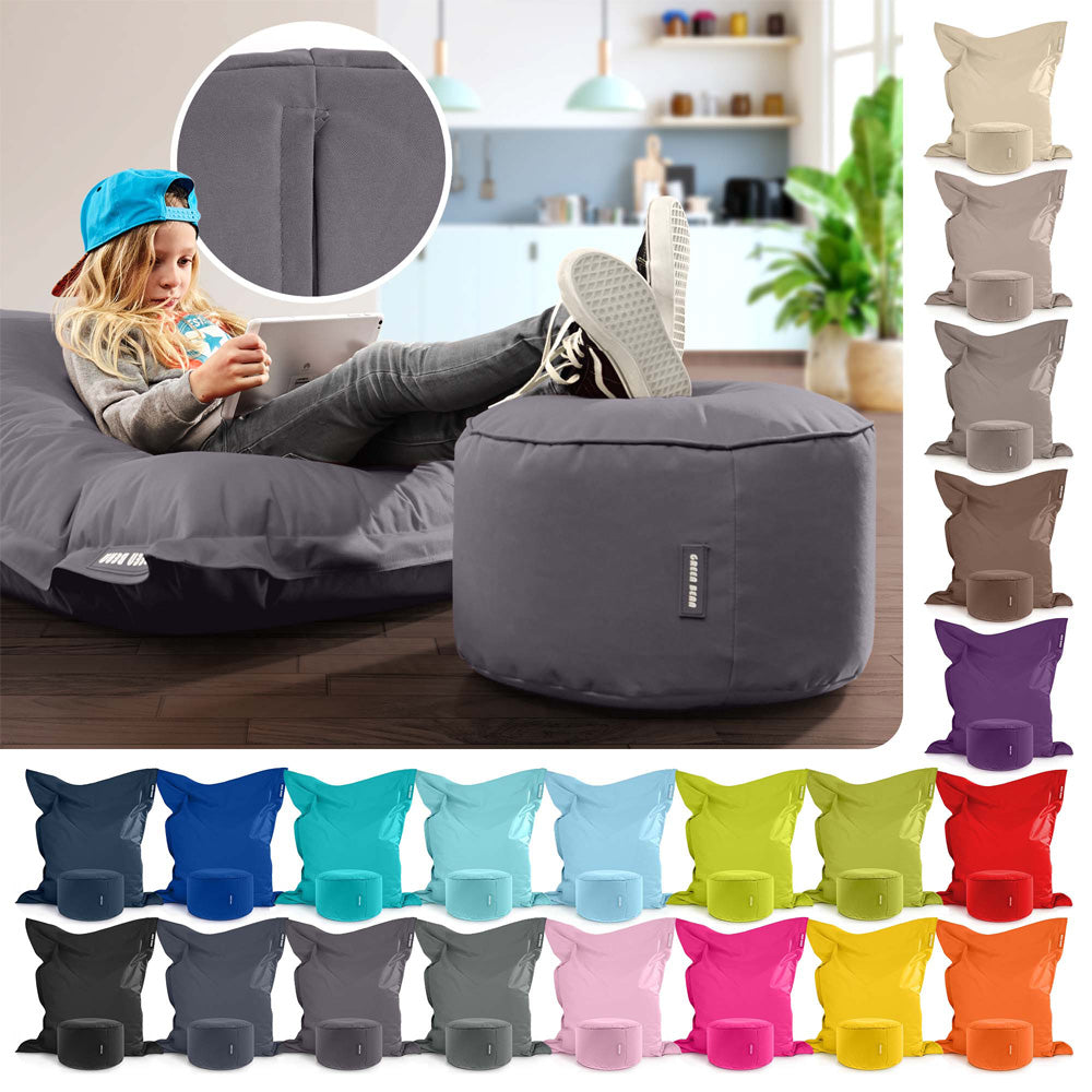 Lauko Sėdmaišių Komplektas Square XXL ir Stay Graphite Grey
