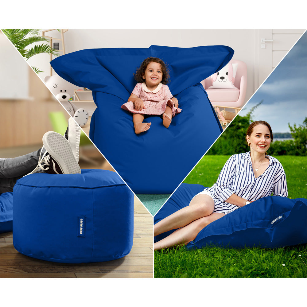Lauko Sėdmaišių Komplektas Square XXL ir Stay Blue