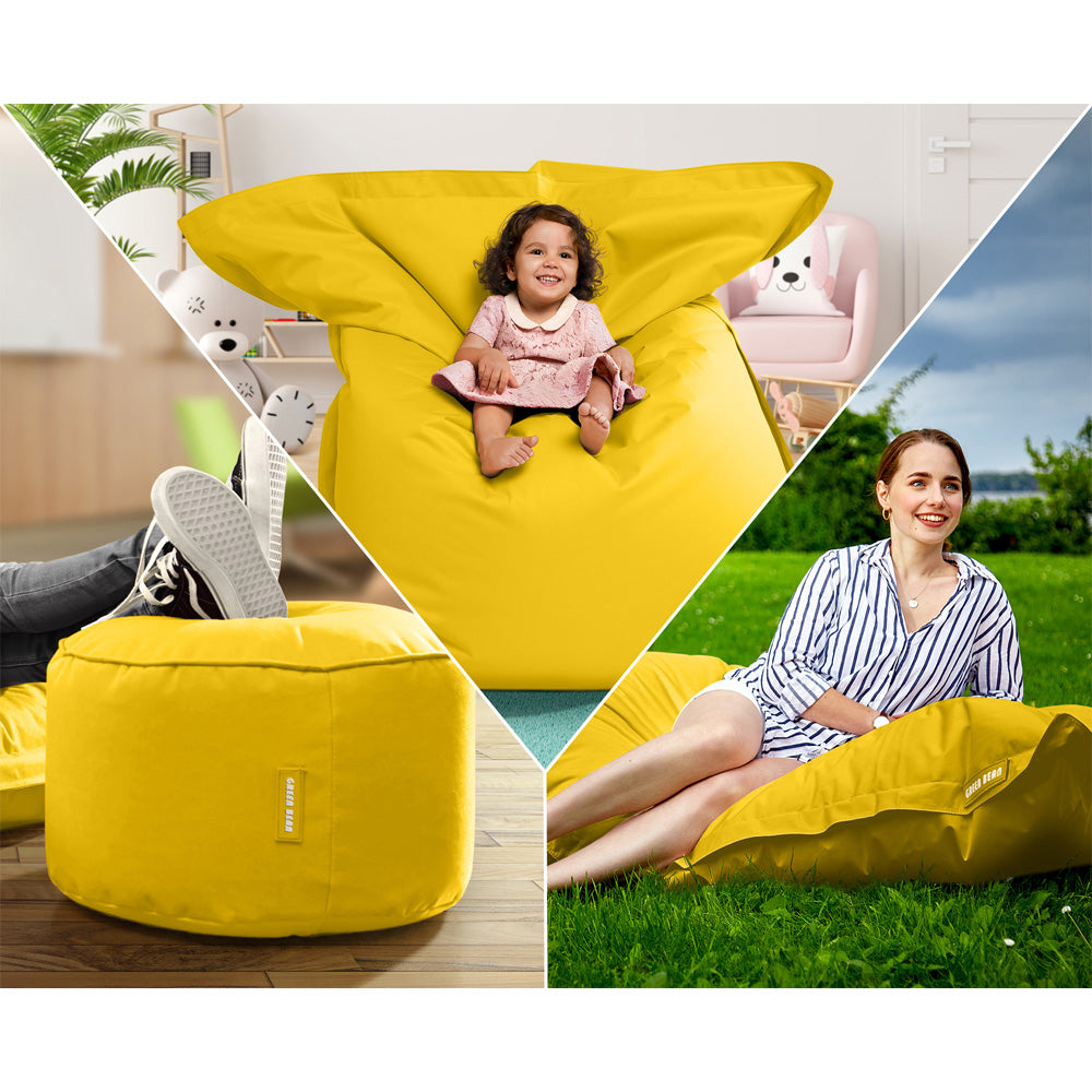 Lauko Sėdmaišių Komplektas Square XXL ir Stay Yellow